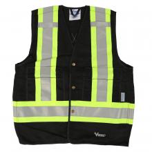 Alliance Mercantile 6160BK-S/M - Viking Tall (Extended Length)Safety Vest