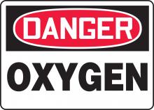 Accuform MCHL168VS - Safety Sign, DANGER OXYGEN, 7" x 10", Adhesive Vinyl