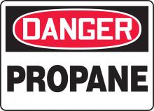 Accuform MCHL083VS - Safety Sign, DANGER PROPANE, 7" x 10", Adhesive Vinyl