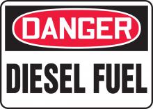 Accuform MCHL224VA - Safety Sign, DANGER DIESEL FUEL, 7" x 10", Aluminum