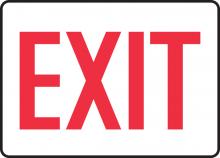 Accuform MADC531VS - Safety Sign, EXIT (red/white), 7" x 10", Adhesive Vinyl