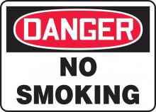 Accuform MSMK132VA - Safety Sign, DANGER NO SMOKING, 7" x 10", Aluminum