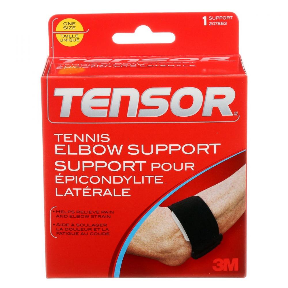 Tensor Tennis Elbow Brace, Black, One Size : : Health