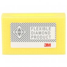 3M 7000000576 - 3M™ Flexible Diamond Hand Lap, 6200J, M40, 2 1/4 in x 3 3/4 in (57.2 mm x 95.3 mm), 10/pack