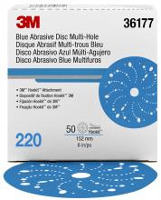 3M 7100091095 - 3M™ Hookit™ Blue Abrasive Disc, 321U, 36177, 220, 6 in (152.4 mm)