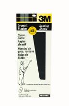 3M 7100097101 - 3M™ Drywall & Plaster Sanding Sheets 99433NA, 80 Grit, 4 3/16 in x 11 1/4 in, 25/Pack