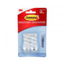 3M 7100100897 - Command™ Crystal Hooks 17095CLR-EF, Medium, Clear, 2 lb (0.9 kg), 2 Hooks, 3 Clear Strips