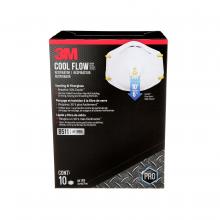 3M 7100117615 - 3M™ Respirator 8511H10-DC-PS, Pro Series, Sanding & Fibreglass, N95, Valved, 10/Pack