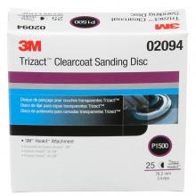 3M 7100041246 - 3M™ Trizact™ Hookit™ Clear Coat Sanding Disc, 471, 02094, P1500, 3 in (7.62 cm)