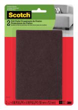 3M 7100142706 - Scotch™ Easy Cut Felt Pads SP830-NA, Brown, 4 in x 6 in (10.16 cm x 15.24 cm), 2/Pack