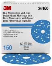 3M 7100090977 - 3M™ Hookit™ Blue Abrasive Disc, 321U, 36160, 150, 5 in (127 mm)