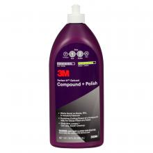 3M 7100223149 - 3M™ Perfect-It™ Gelcoat Compound + Polish 30344, 1 qt (32 fl oz/946 mL),  6/Case