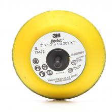 3M 7000028220 - 3M™ Hookit™ Disc Pad, 28472, yellow, 3 in x 1/2 in x 1/4-20 external, (76.2 mm x 12.7 mm x M6)