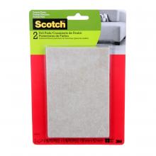 3M 7100142705 - Scotch™ Easy Cut Felt Pads SP810-NA, Beige, 4 in x 6 in (10.16 cm x 15.24 cm), 2/Pack