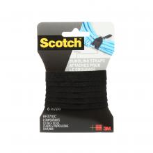 3M 7100024312 - Scotch® Bundling Straps, RF3710C, black, 0.5 in x 8 in (1.27 cm x 20.3 cm)