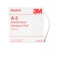 3M 7000044879 - Scotch® A-3 Electrician's Abrasive Roll, grade 120, 1 in x 25 yd (25.4 mm x 22.9 m)