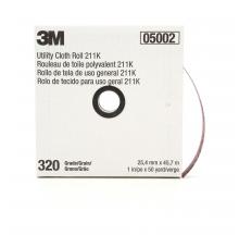 3M 7000118350 - 3M™ Utility Cloth Roll, 211K, grade 320, J-weight, 1 in x 150 ft (25.4 mm x 45.72 m)