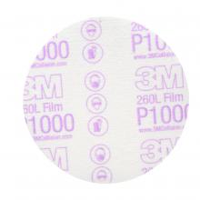 3M 7000000564 - 3M™ Hookit™ Finishing Film Disc, 260L, 00953, P1000, 5 in (12.7 cm)