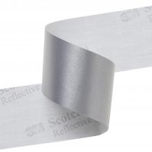 3M 7100083599 - 3M™ Scotchlite™ Reflective Material - 8910 Silver Fabric, 38.1 mm x 200 m, 4 rolls/carton