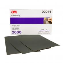 3M 7000028328 - 3M™ Wetordry™ Abrasive Sheet, 401Q, 02044, 2000, 5 1/2 in x 9 in (13.97 cm x 22.86 cm)