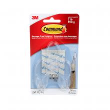 3M 7100217726 - Command™ Hooks 17091CLR-OFEF, Clear, Medium, 3 Hooks/6 Strips/Pack