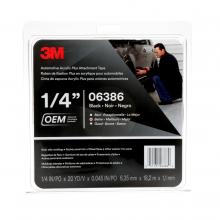 3M 7000126514 - 3M™ Automotive Acrylic Plus Attachment Tape 06386, Black, 1/4 In X 20 Yds, 45 mil, 12 per case