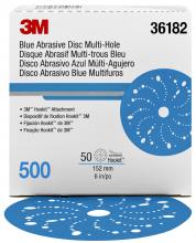 3M 7100091099 - 3M™ Hookit™ Blue Abrasive Disc, 321U, 36182, 500, 6 in (152.4 mm)