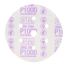 3M 7000119693 - 3M™ Hookit™ Finishing Film Disc Dust Free, 260L, 01069, P1000, 6 in (15.24 cm)