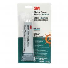 3M 7000142628 - 3M™ Marine Grade Silicone Sealant, PN08019, clear, 2.97 fl oz (88 mL)