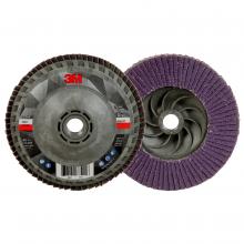 3M 7100243877 - 3M™ Flap Disc 769F AB05934, 60+, Quick Change, Type 27, 4-1/2 in x 5/8 in-11, 10/Case