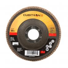 3M 7000148183 - 3M™ Cubitron™ II Flap Disc, 967A, T27, 80+, Y-weight, 4-1/2 in x 7/8 in