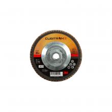 3M 7100049189 - 3M™ Cubitron™ II Flap Disc, 967A, T27, Quick Change, 40+, Y-weight, 5 in x 5/8-11 in