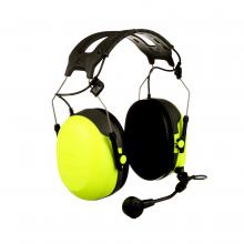 3M 7100203638 - 3M™ PELTOR™ CH-3 Headset MT74H52A-111, with PTT Button, Yellow, Headband, FLX2