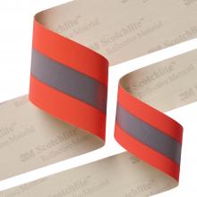 3M 7100078854 - 3M™ Scotchlite™ Reflective Material - 9586 Fluorescent Red-Orange Fire Coat Trim