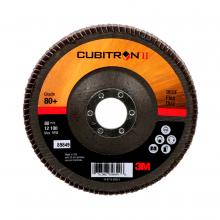 3M 7100104928 - 3M™ Cubitron™ II Flap Disc, 969F, T29, 80+, YF-weight, 5 in x 7/8 in