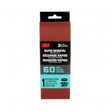 3M 7100188469 - 3M™ Rapid Removal 3 x 18 inch Power Sanding Belt, 60 grit, Belt3x181pk60, 1/Pack