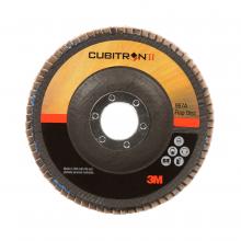 3M 7100058060 - 3M™ Cubitron™ II Flap Disc, 967A, T27, Quick Change, 60+, Y-weight, 4-1/2 in x 5/8-11 in