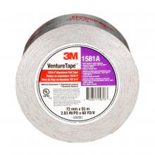 3M 7100043929 - 3M™ Venture Tape™ UL181A-P Aluminum Foil Tape, 1581A, 2.8 in x 60 yd (72 mm x 60 yd), 16/Case