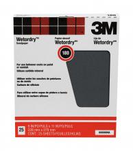 3M 7000126434 - 3M™ Wetordry™ Sandpaper 88600NA, 180 Grit, 9 in x 11 in, 25/Pack