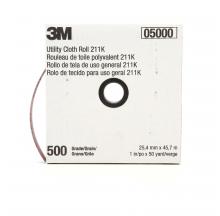 3M 7000118356 - 3M™ Utility Cloth Roll, 211K, grade 500, J-weight, 1 in x 150 ft (25.4 mm x 45.72 m)