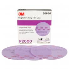 3M 7100122798 - 3M™ Hookit™ Purple Finishing Film Disc, 260L, 30666, P2000, 6 in (15.24 cm)