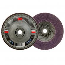 3M 7100243875 - 3M™ Flap Disc 769F AB05936, 120+, Quick Change, Type 27, 4-1/2 in x 5/8 in-11, 10/Case