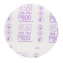 3M 7000000569 - 3M™ Hookit™ Finishing Film Disc, 260L, 00970, P800, 6 in (15.24 cm)