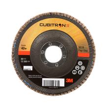 3M 7000148187 - 3M™ Cubitron™ II Flap Disc, 967A, T29, 40+, Y-weight, 4-1/2 in x 7/8 in