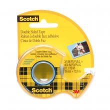 3M 7100077649 - Scotch® Double Sided Tape, 667-ESF, 3/4 in x 11.1 yd (19 mm x 10.1 m), Walmart Repack