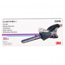 3M 7100033186 - 3M™ Cubitron™ II File Belt, 33446, 80+, 1/2 in x 18 in (1.3 cm x 45.72 cm)