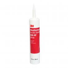 3M 7000144621 - 3M™ Weatherban™ Acrylic Sealant, 606NF, white, 0.1 gal (378.54 mL), cartridge