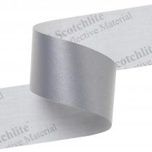 3M 7000142376 - 3M™ Scotchlite™ Reflective Material - 8912 Silver Fabric, 19.05 mm x 200 m