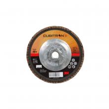 3M 7100049327 - 3M™ Cubitron™ II Flap Disc, 967A, T29, Quick Change, 40+, Y-weight, 5 in x 5/8-11 in