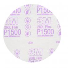 3M 7000000566 - 3M™ Hookit™ Finishing Film Disc, 260L, 00950, P1500, 6 in (15.24 cm)